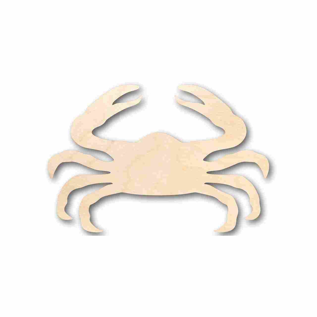 Unfinished Wooden Crab Shape - Ocean - Nursery - Craft - up to 24