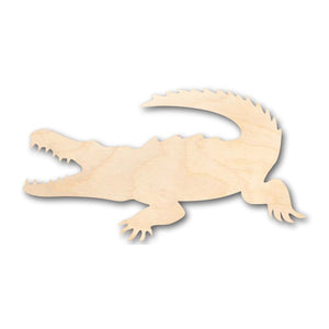 Unfinished Wooden Crocodile Shape - Animal - Craft - up to 24" DIY-24 Hour Crafts