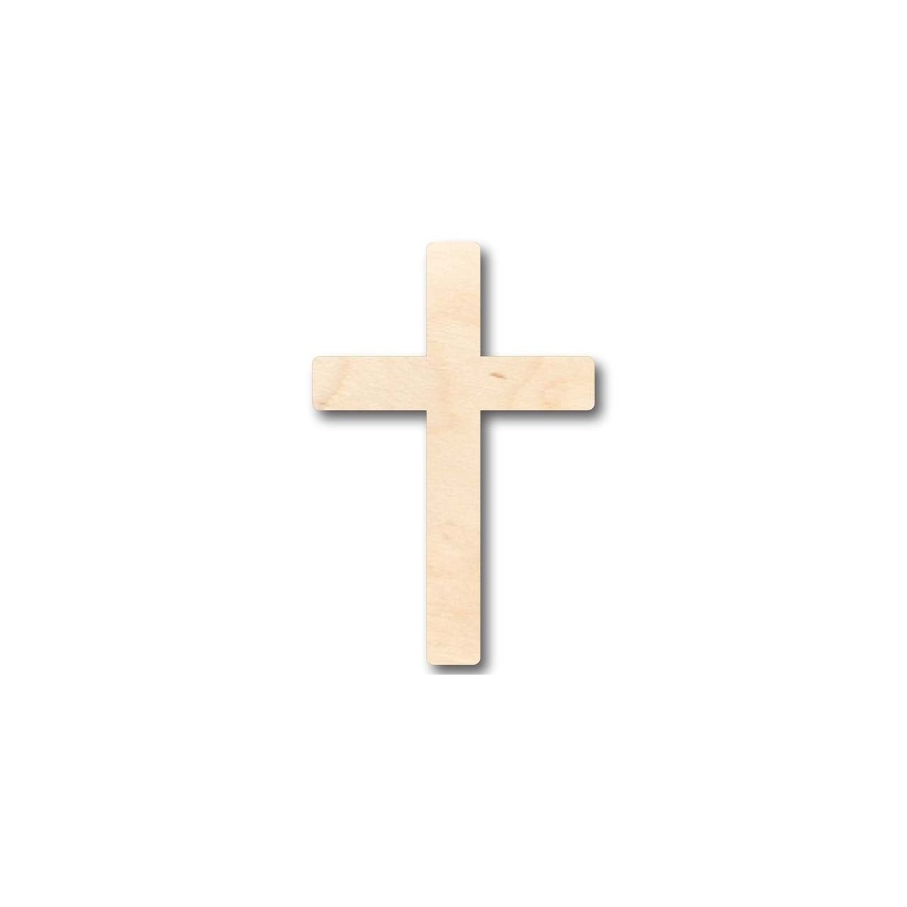 Unfinished Wooden Crosses for Painting and Crafting 6 Crosses