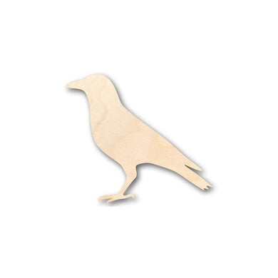 Unfinished Wooden Crow Shape - Bird - Wildlife - Craft - up to 24