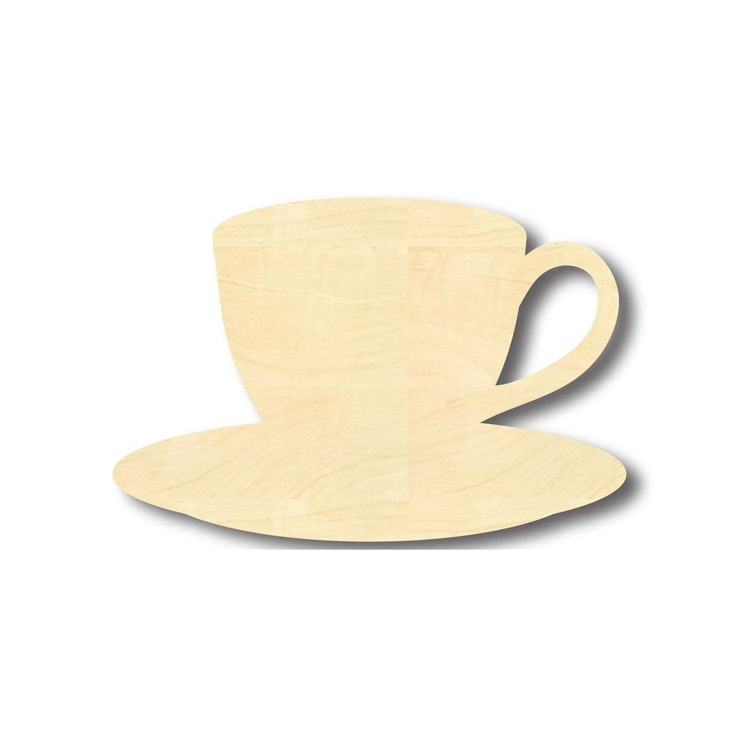 Unfinished Wooden Cup of Tea Shape - Kitchen - Craft - up to 24