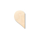 Unfinished Wooden Cutout Craft Half Heart Shape up to 24" DIY Valentines day wedding shower-24 Hour Crafts
