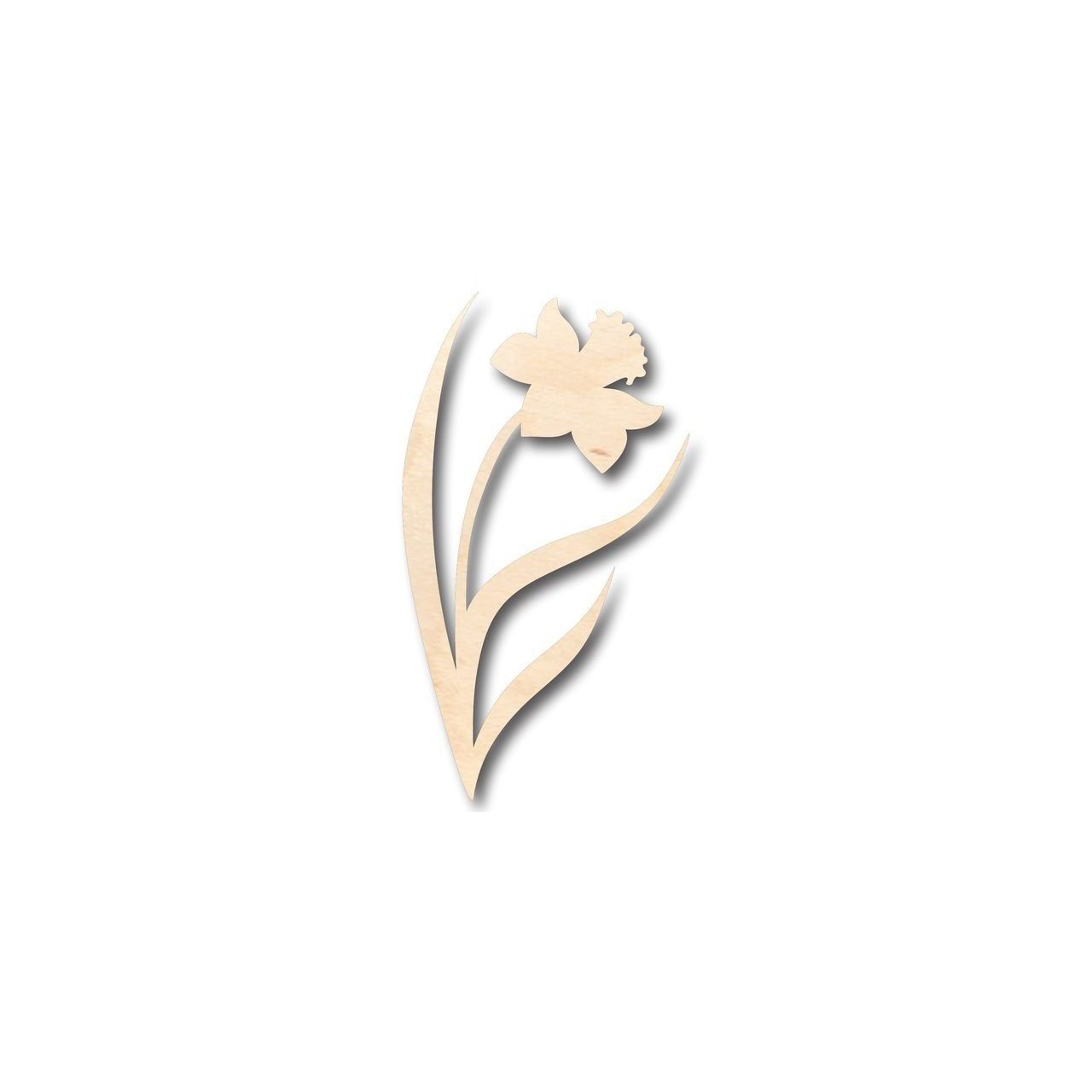 Unfinished Wooden Daffodil Shape - Spring - Flower - Craft - up to 24" DIY-24 Hour Crafts