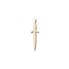 Unfinished Wooden Dagger Shape - Craft - up to 24" DIY-24 Hour Crafts