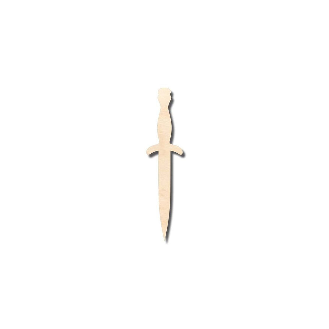 Unfinished Wooden Dagger Shape - Craft - up to 24