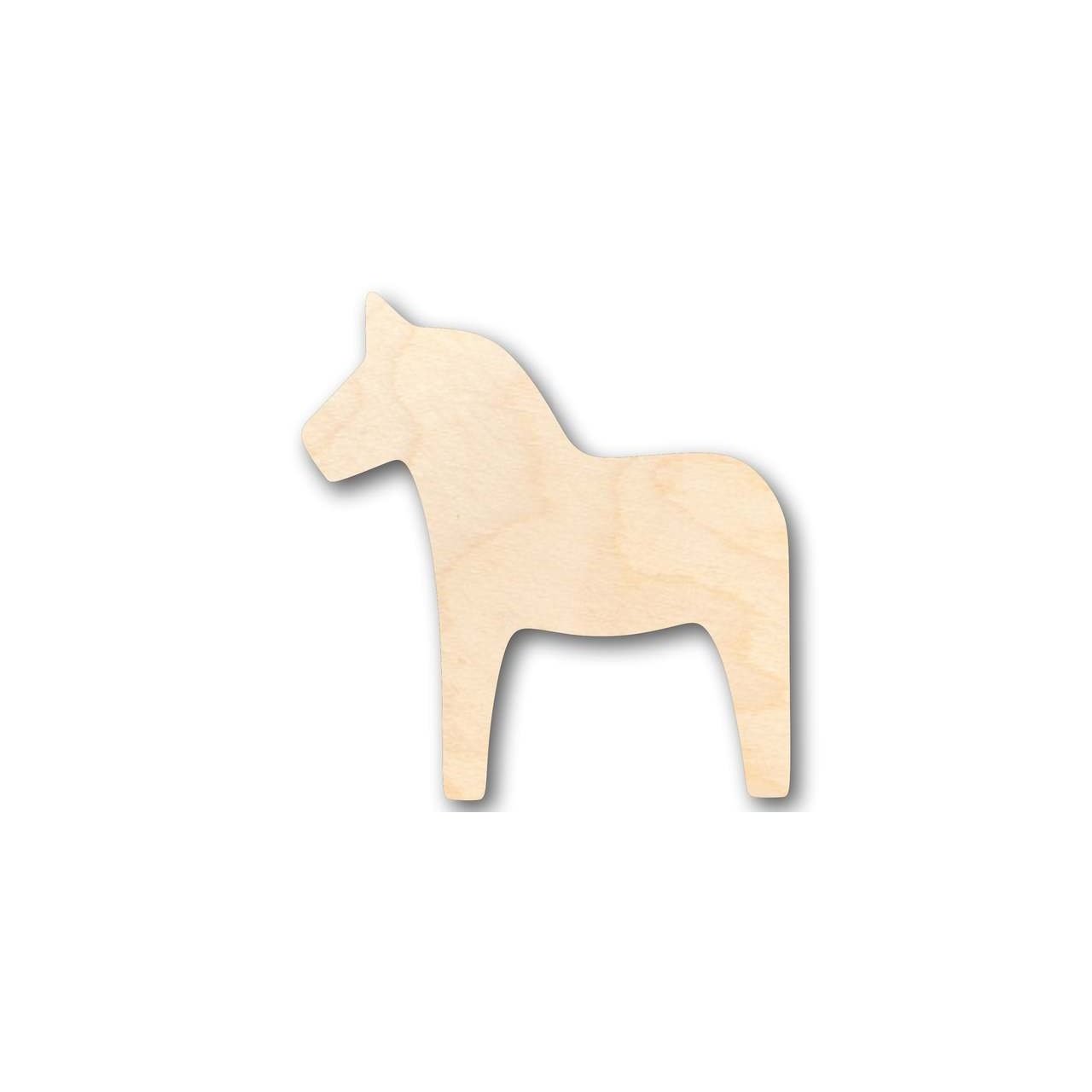 Unfinished Wooden Dala Horse Shape - Animal - Craft - up to 24