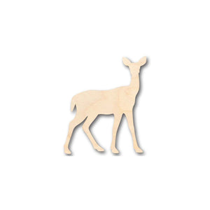 Unfinished Wooden Deer Shape - Animal - Craft - up to 24" DIY-24 Hour Crafts