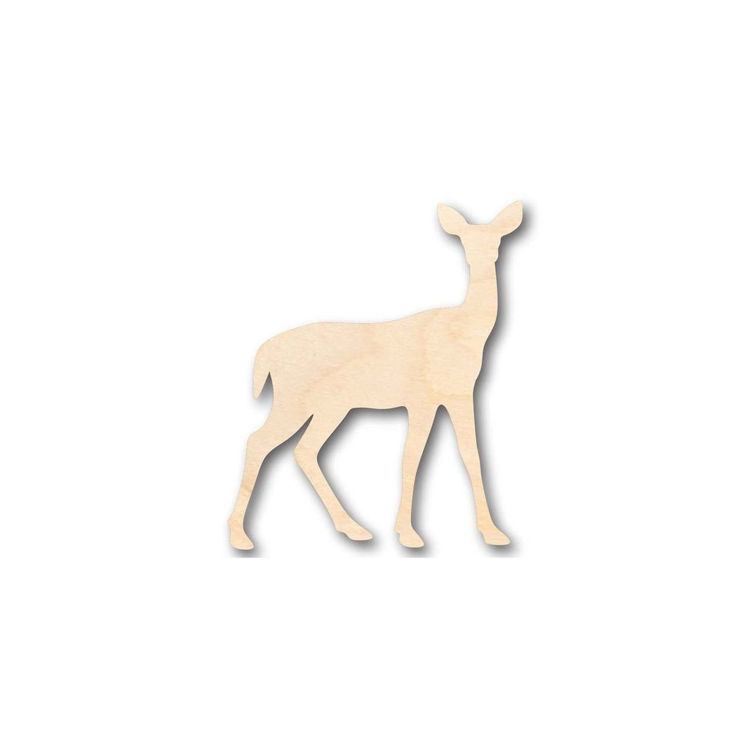 Unfinished Wooden Deer Shape - Animal - Craft - up to 24