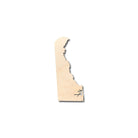 Unfinished Wooden Delaware Shape - State - Craft - up to 24" DIY-24 Hour Crafts