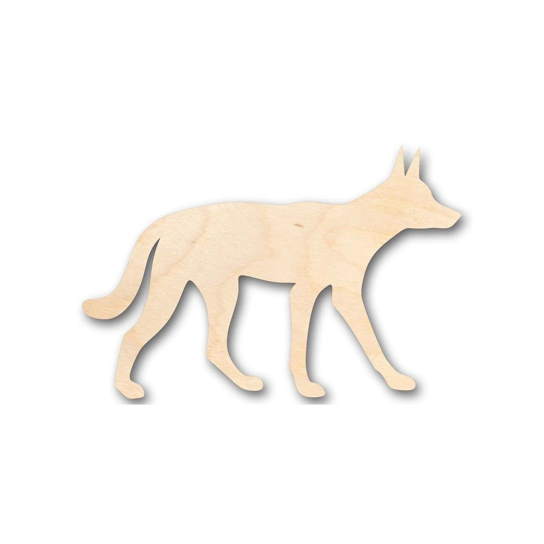 Unfinished Wooden Dingo Shape - Animal - Craft - up to 24