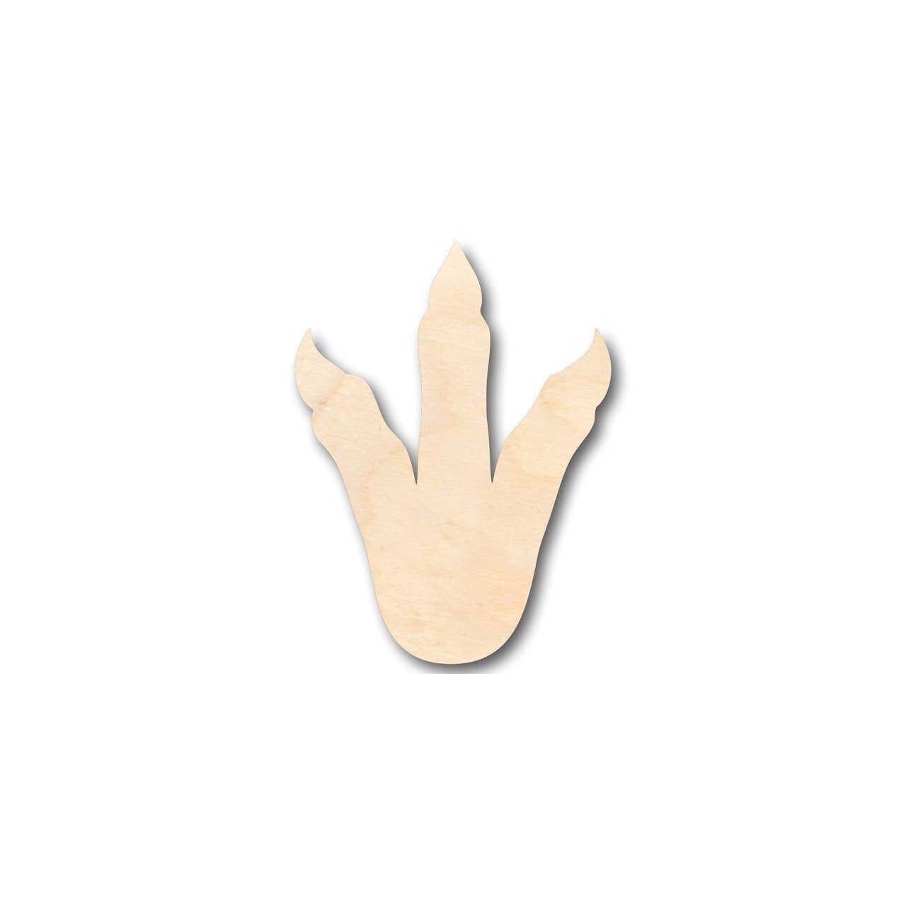 Unfinished Wooden Dinosaur Foot Shape - Craft - up to 24" DIY-24 Hour Crafts