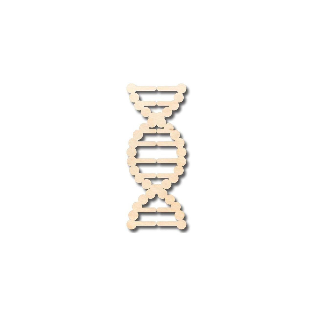 Unfinished Wooden DNA Shape - Biology - Craft - up to 24
