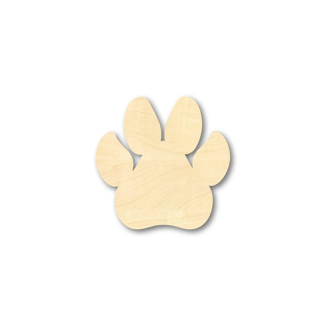 Unfinished Wooden Dog Paw Shape - Animal - Pet - Craft - up to 24