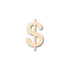 Unfinished Wooden Dollar Sign Shape - Craft - up to 24" DIY-24 Hour Crafts