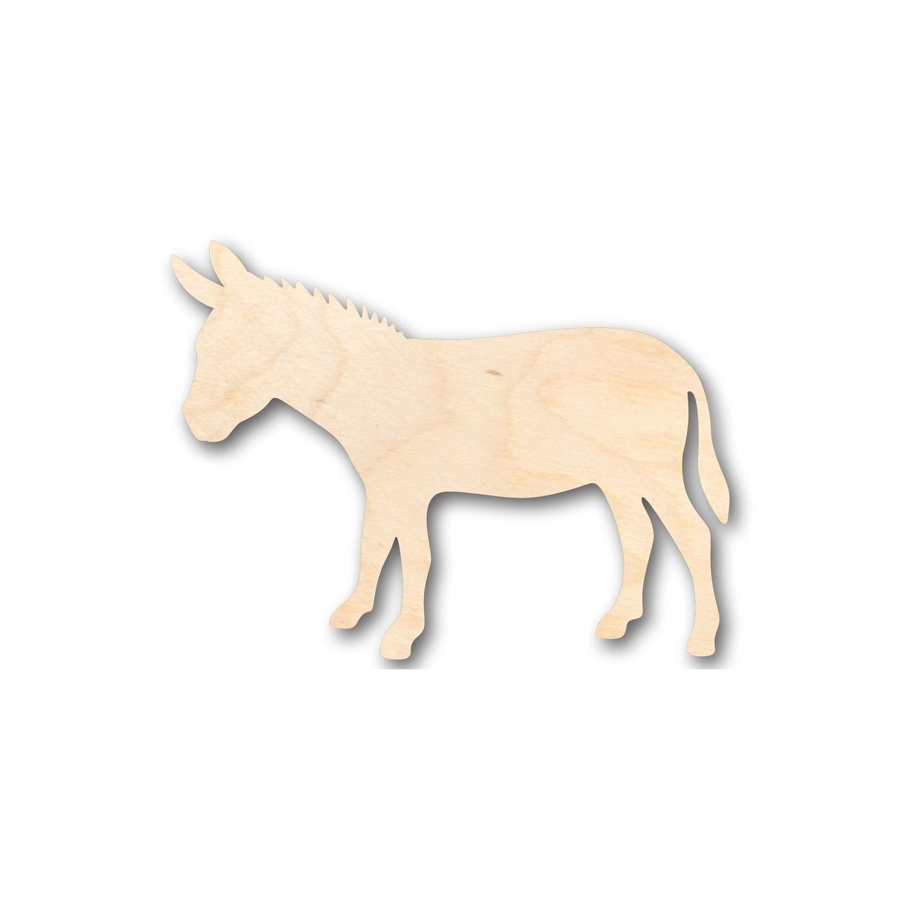 Unfinished Wooden Donkey Shape - Animal - Craft - up to 24" DIY-24 Hour Crafts