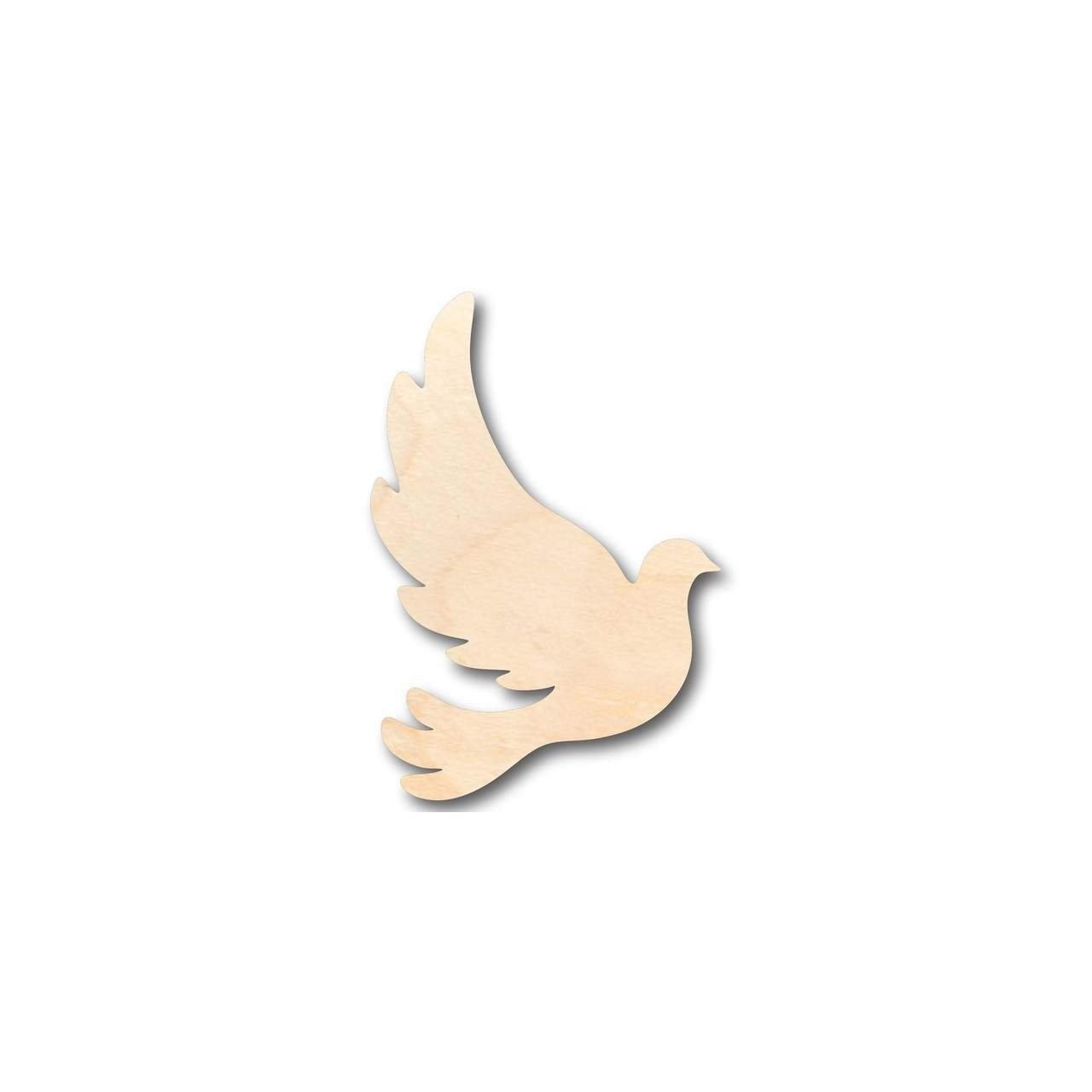 Unfinished Wooden Dove Shape - Bird - Wildlife - Craft - up to 24" DIY-24 Hour Crafts