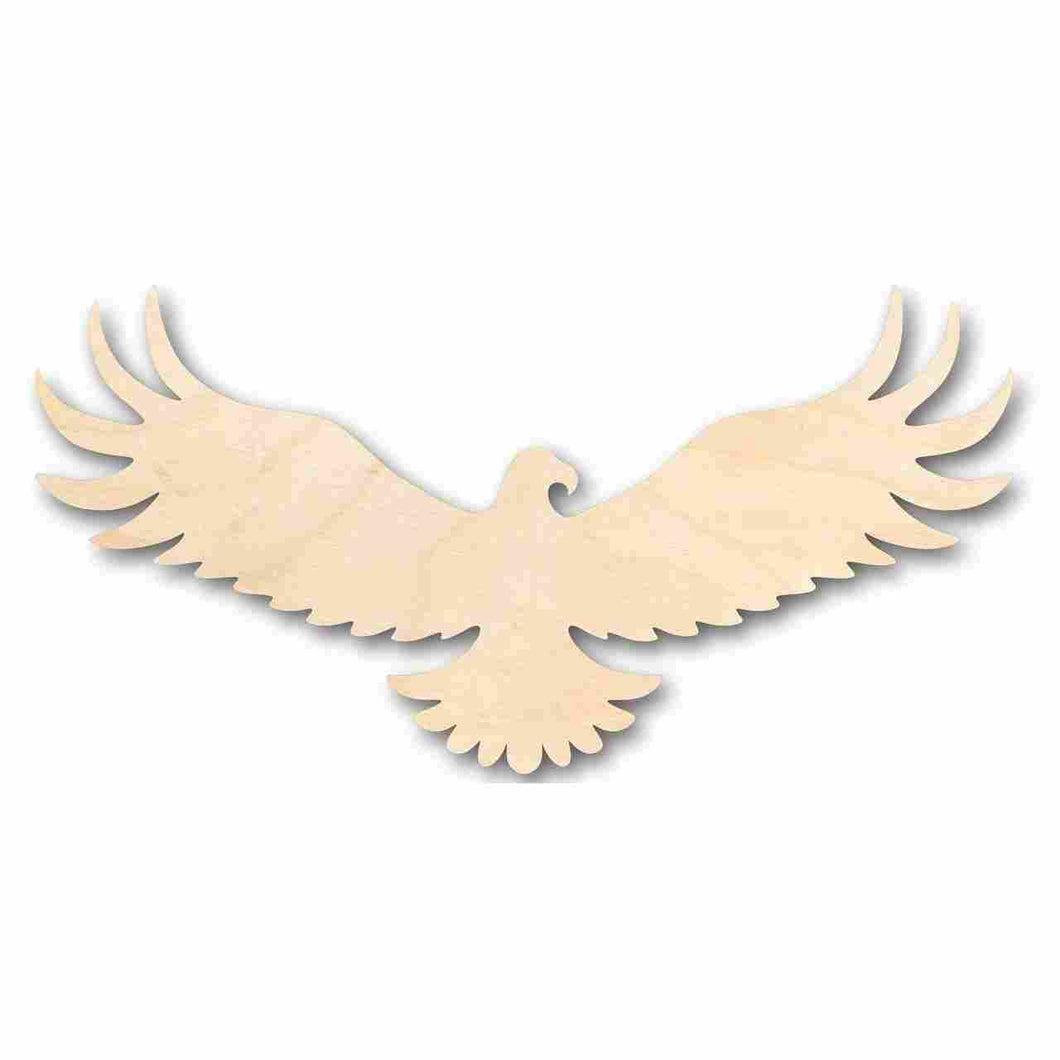Unfinished Wooden Eagle Shape - Animal - Wildlife - Craft - up to 24