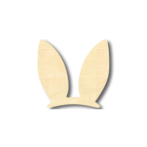 Unfinished Wooden Easter Bunny Ears Shape - Craft - up to 24" DIY-24 Hour Crafts