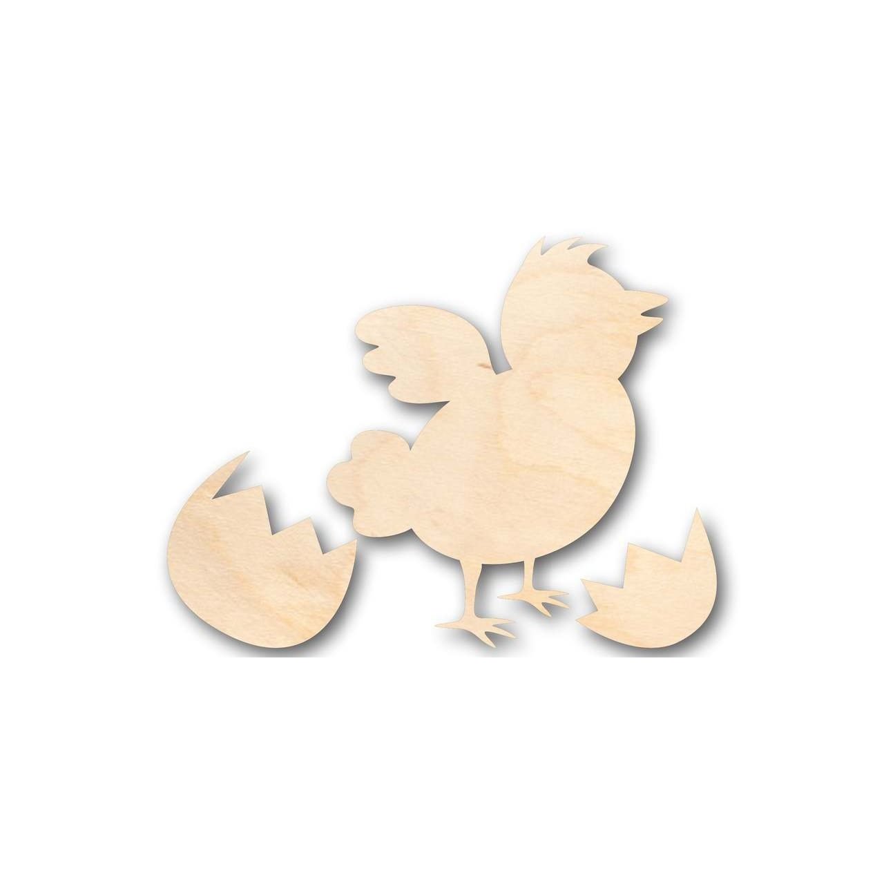 Unfinished Wooden Easter Peep Chick Egg Shape - Craft - up to 24" DIY-24 Hour Crafts