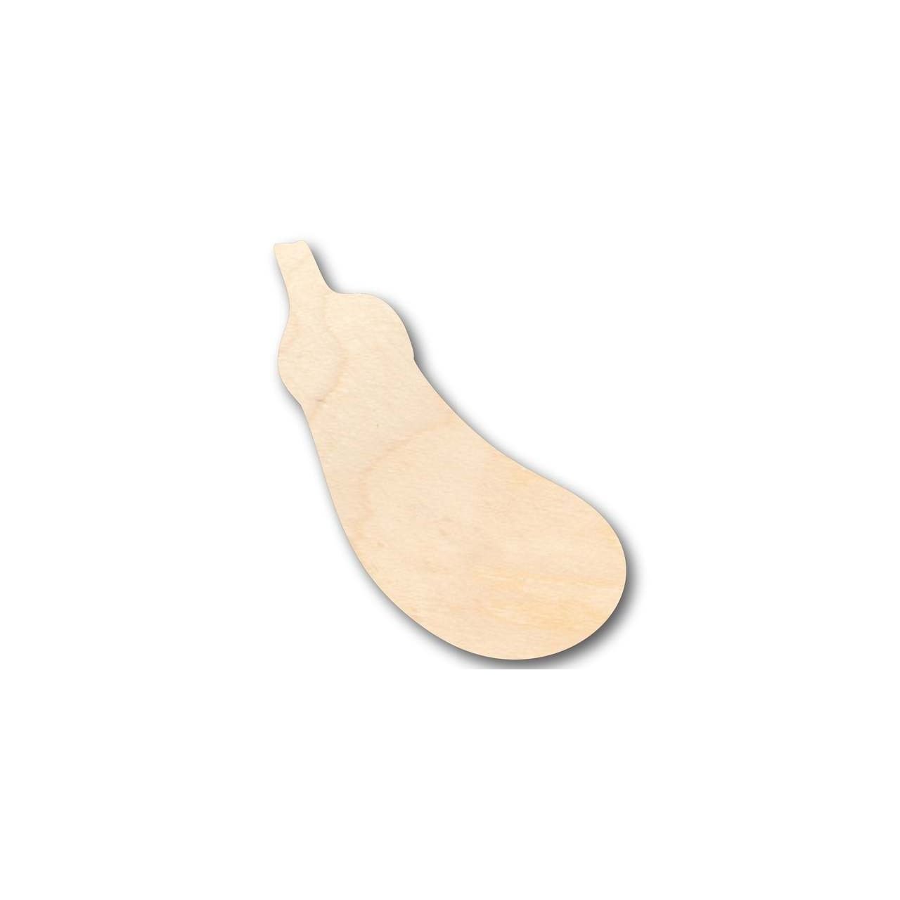 Unfinished Wooden Eggplant Shape - Kitchen - Food - Craft - up to 24" DIY-24 Hour Crafts