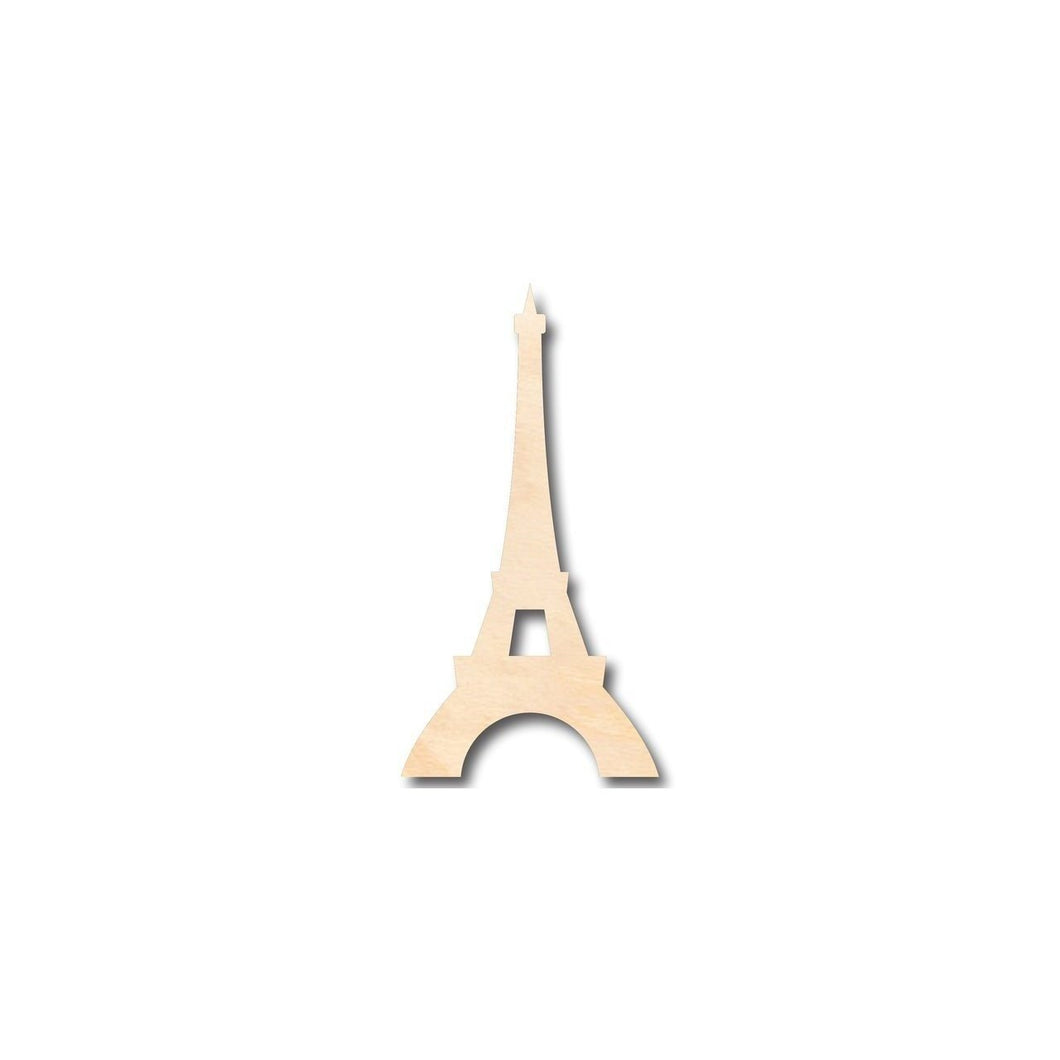 Unfinished Wooden Eiffel Tower Shape - Paris - Monument - Craft - up to 24