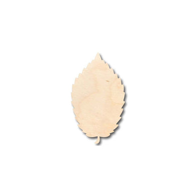 Unfinished Wooden Elm Leaf Shape - Fall - Craft - up to 24