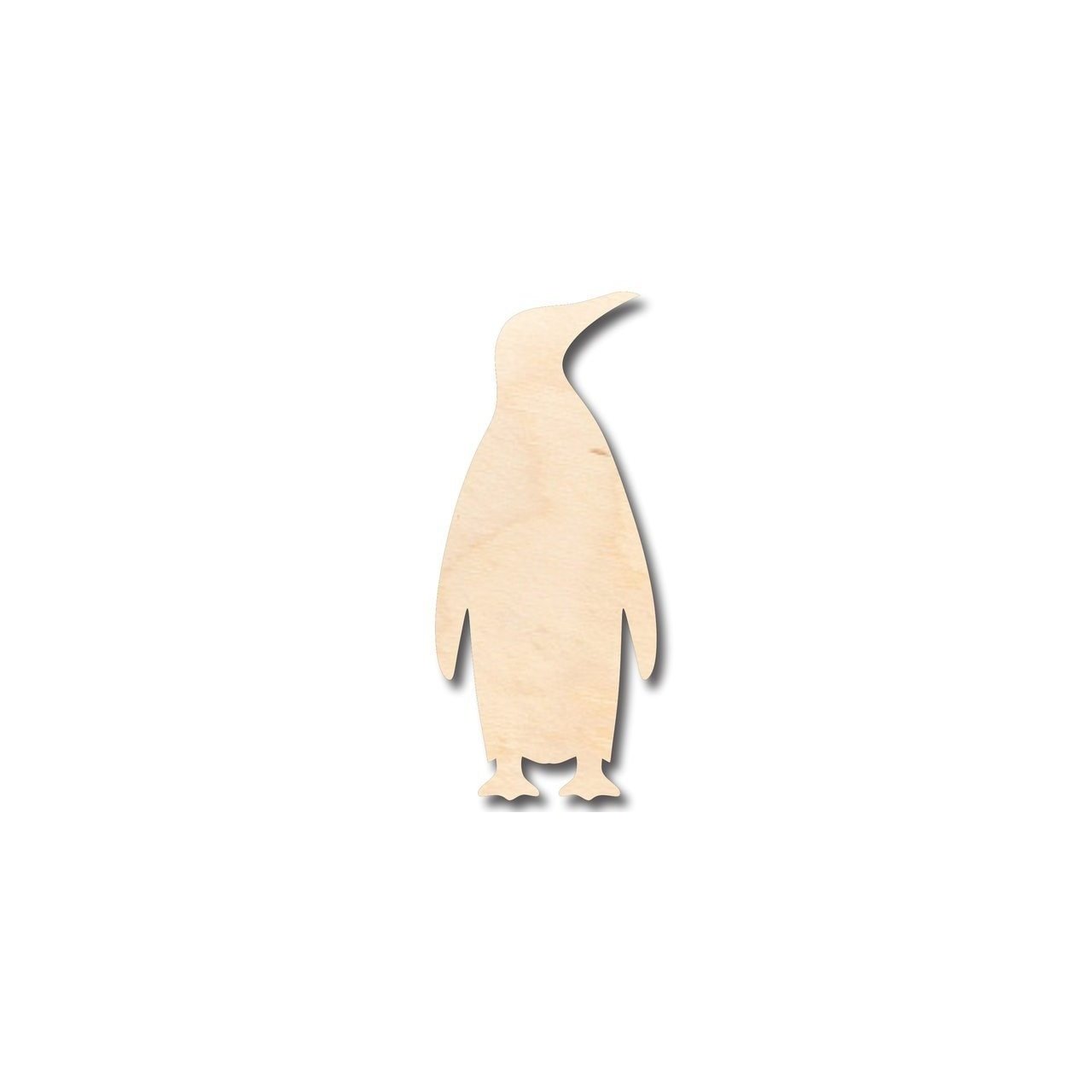 Unfinished Wooden Emperor Penguin Shape - Animal - Wildlife - Craft - up to 24