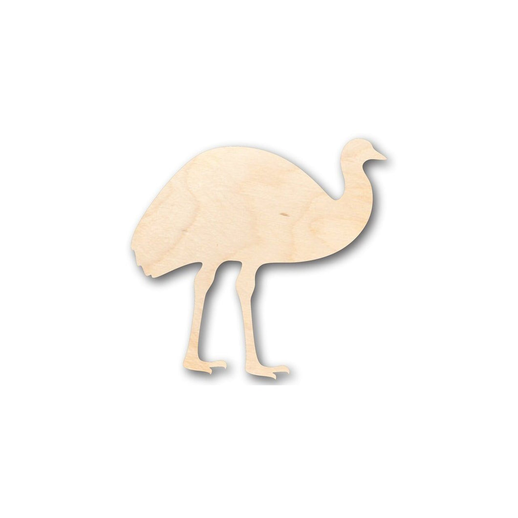 Unfinished Wooden Emu Shape - Animal - Wildlife - Craft - up to 24