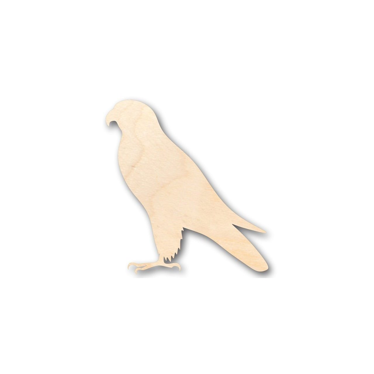 Unfinished Wooden Falcon Shape - Animal - Bird - Wildlife - Craft - up to 24
