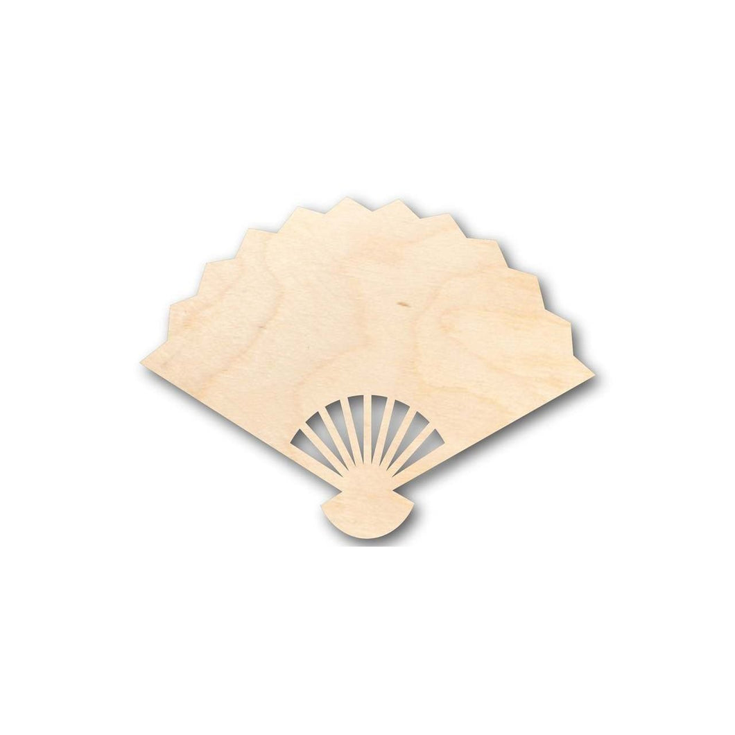 Unfinished Wooden Fan Shape - Asian - Craft - up to 24