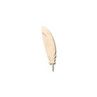 Unfinished Wooden Feather Shape - Animal - Bird - Wildlife - Craft - up to 24" DIY-24 Hour Crafts