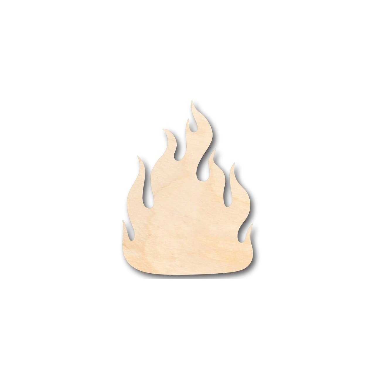 Unfinished Wooden Fire Shape - Firefighter - Craft - up to 24" DIY-24 Hour Crafts