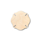 Unfinished Wooden Fireman's Badge Symbol Shape - Firefighter - Craft - up to 24" DIY-24 Hour Crafts