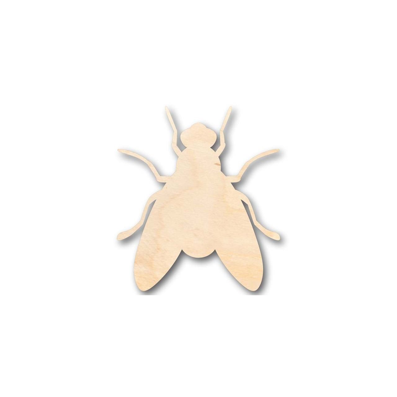 Unfinished Wooden Fly Shape -Insect - Craft - up to 24" DIY-24 Hour Crafts