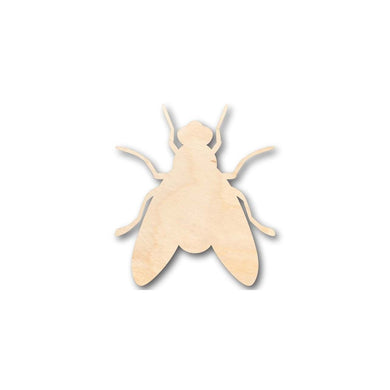 Unfinished Wooden Fly Shape -Insect - Craft - up to 24