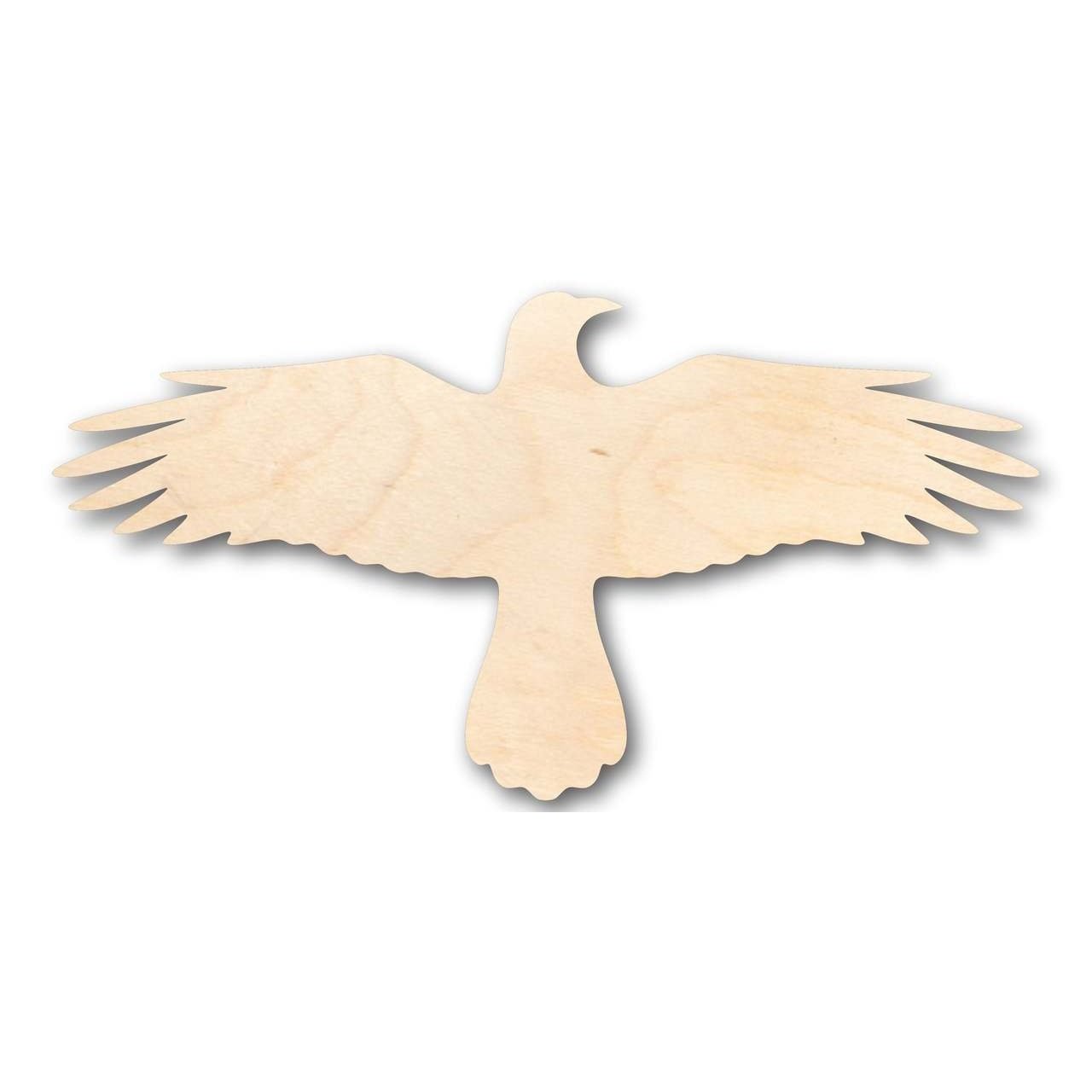 Unfinished Wooden Flying Crow Shape - Bird - Wildlife - Craft - up to 24" DIY-24 Hour Crafts