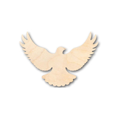 Unfinished Wooden Flying Dove Shape - Bird - Wildlife - Craft - up to 24