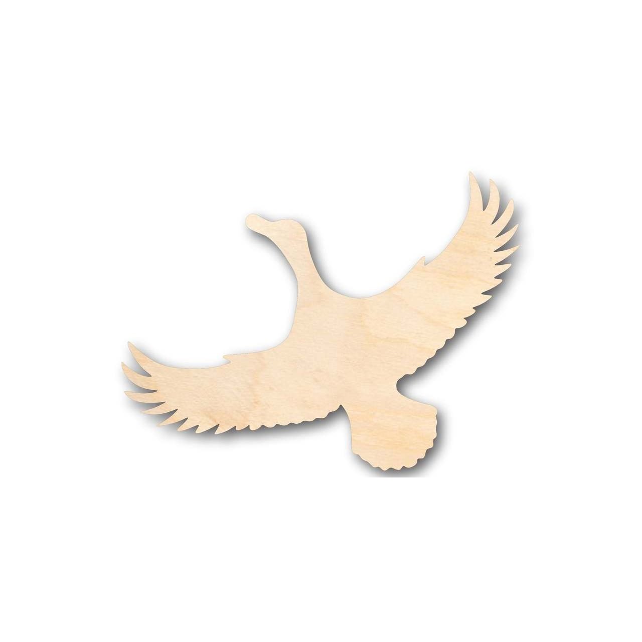Unfinished Wooden Flying Duck Shape - Animal - Wildlife - Craft - up to 24" DIY-24 Hour Crafts