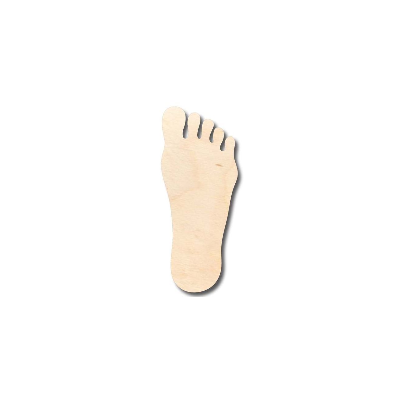 Unfinished Wooden Foot Shape - Craft- up to 24" DIY-24 Hour Crafts