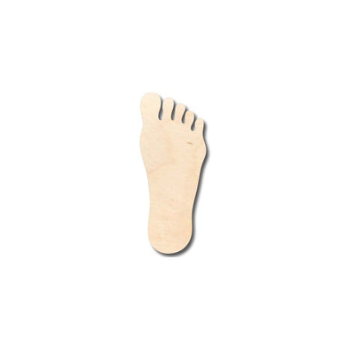 Unfinished Wooden Foot Shape - Craft- up to 24