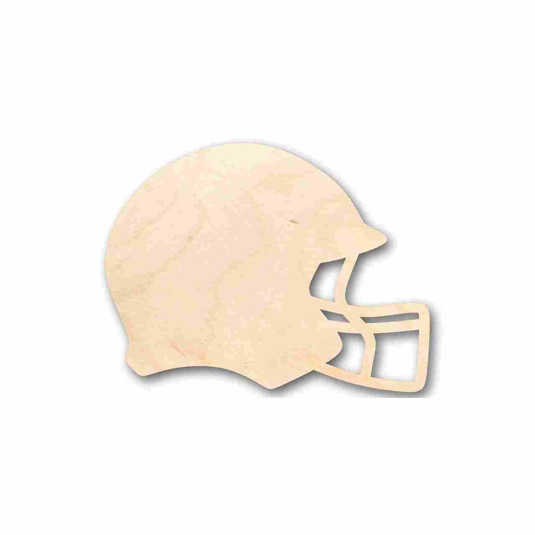 Unfinished Wooden Football Helmet Shape - NFL DIY Helmet - Craft - up to 24