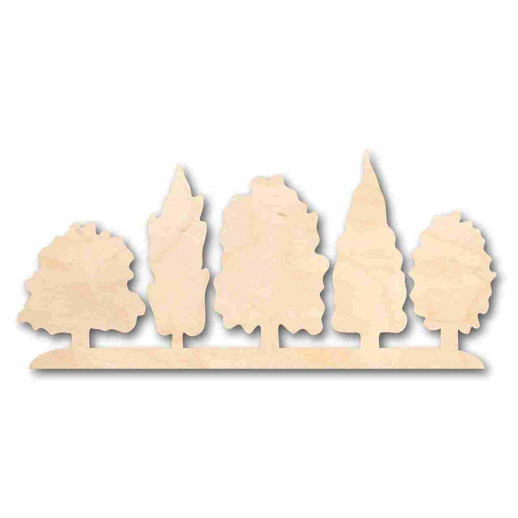 Unfinished Wooden Forest Shape - Nature - Trees - Craft - up to 24