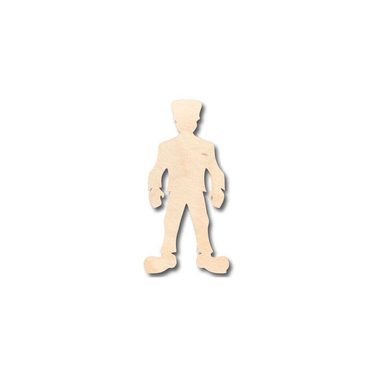 Unfinished Wooden Frankenstein Monster Shape - Halloween - Craft - up to 24" DIY-24 Hour Crafts
