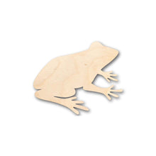 Load image into Gallery viewer, Unfinished Wooden Frog Shape - Animal - Craft - up to 24&quot; DIY-24 Hour Crafts
