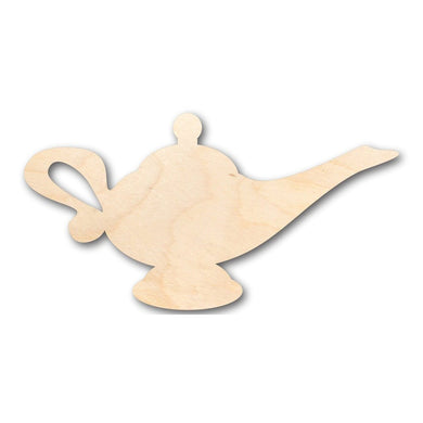 Unfinished Wooden Genie's Lamp Shape - Craft - up to 24