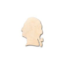 Load image into Gallery viewer, Unfinished Wooden George Washington Shape - History - America - Craft - up to 24&quot; DIY-24 Hour Crafts
