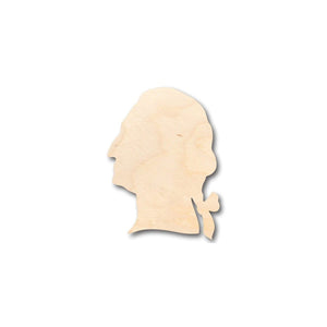 Unfinished Wooden George Washington Shape - History - America - Craft - up to 24" DIY-24 Hour Crafts