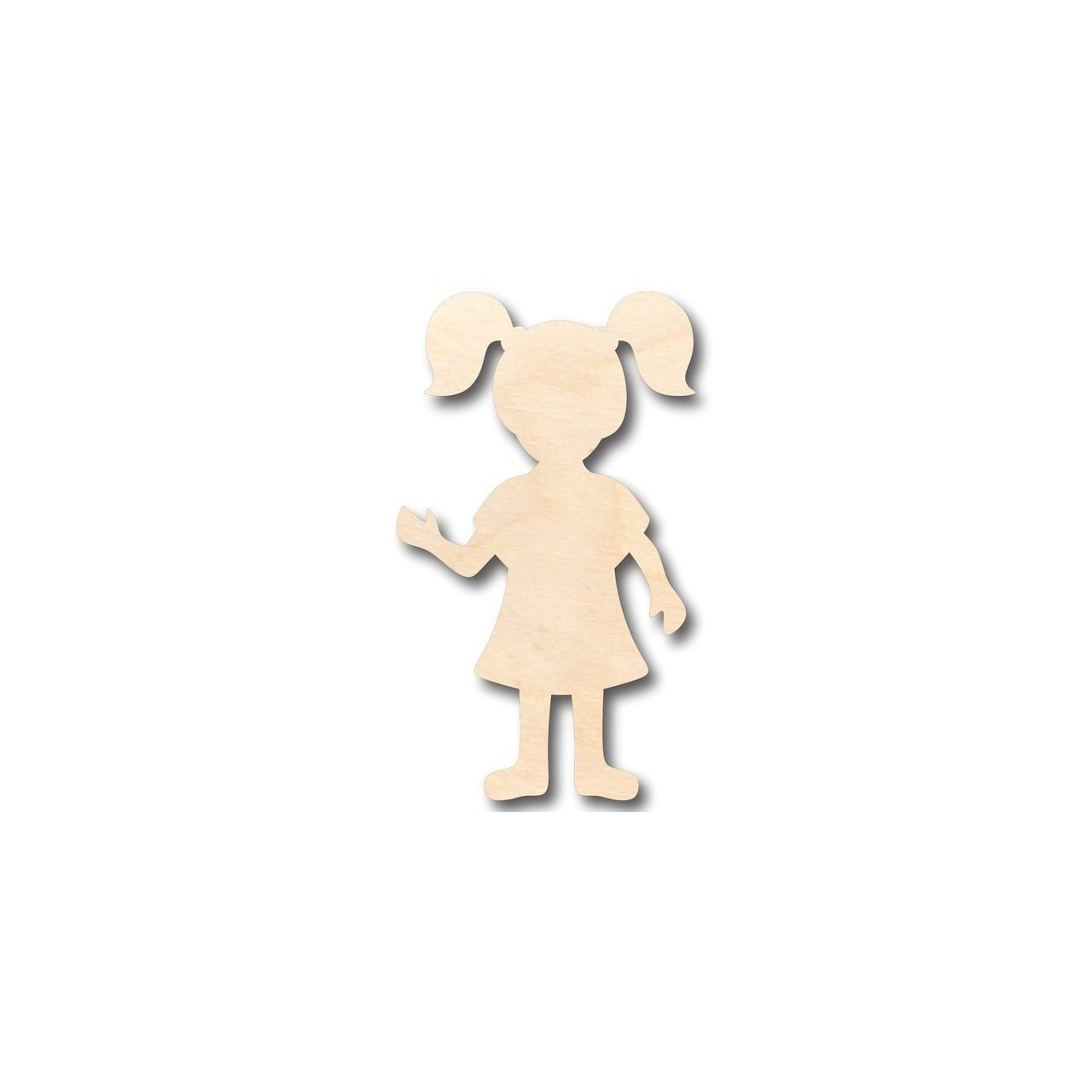 Unfinished Wooden Girl Shape - Kid - Craft - up to 24" DIY-24 Hour Crafts