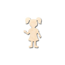 Load image into Gallery viewer, Unfinished Wooden Girl Shape - Kid - Craft - up to 24&quot; DIY-24 Hour Crafts
