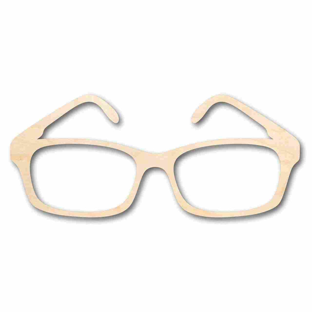 Unfinished Wooden Glasses Shape - Craft - up to 24
